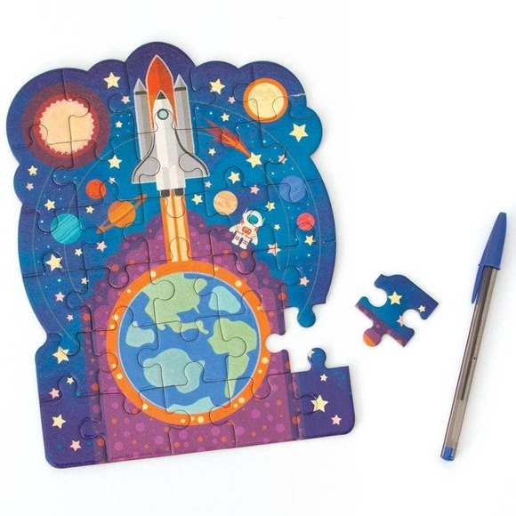 Space - Blast Off Glow In the Dark Mini Puzzle - Picture 3 of 3